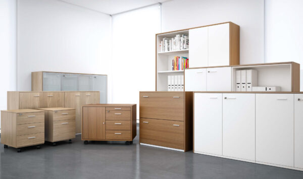 Office storage cabinets and pedestals I Quadrifoglio